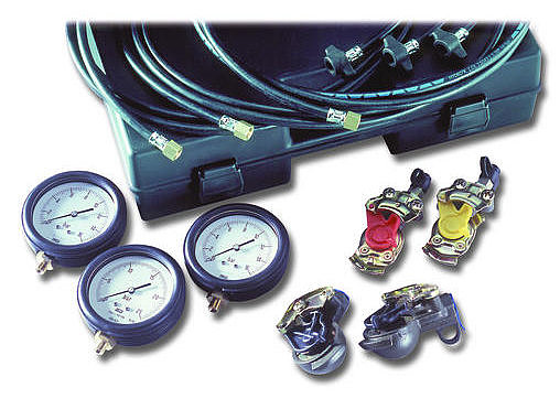 Bremsdruckprüfgerät (16/25 bar) für pneumatische Bremsanlagen (LKW-Druckluftbremse)