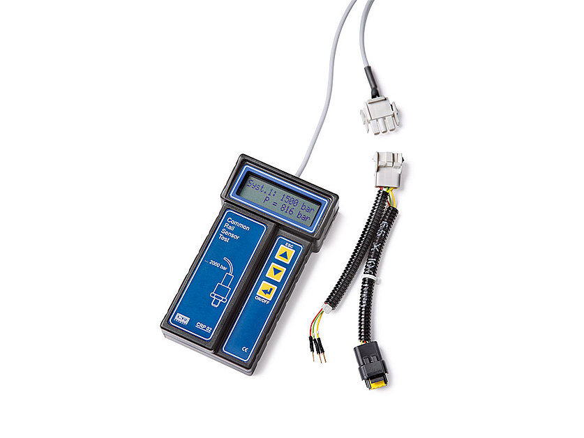 Digital high-pressure tester for pressure and leak testing of the common rail system Digital high-pressure tester for pressure and leak testing of the common rail system