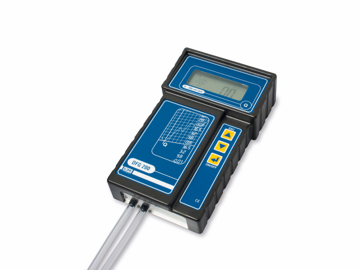 Durchflussmessgerät mit digitaler Druckmessung und Anzeige 0...50 ml(cm³) / min