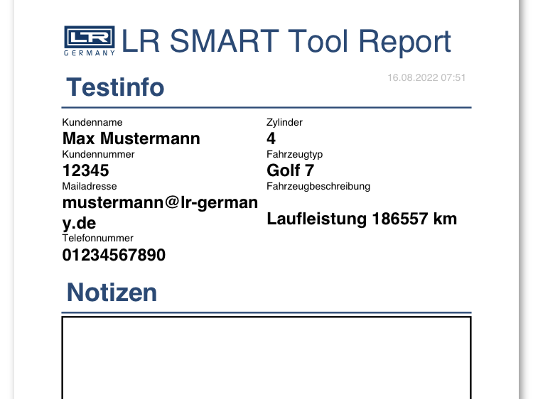 Kompressions- und Motordruckverlust-Tester für Otto- und Dieselmotoren Bluetooth®