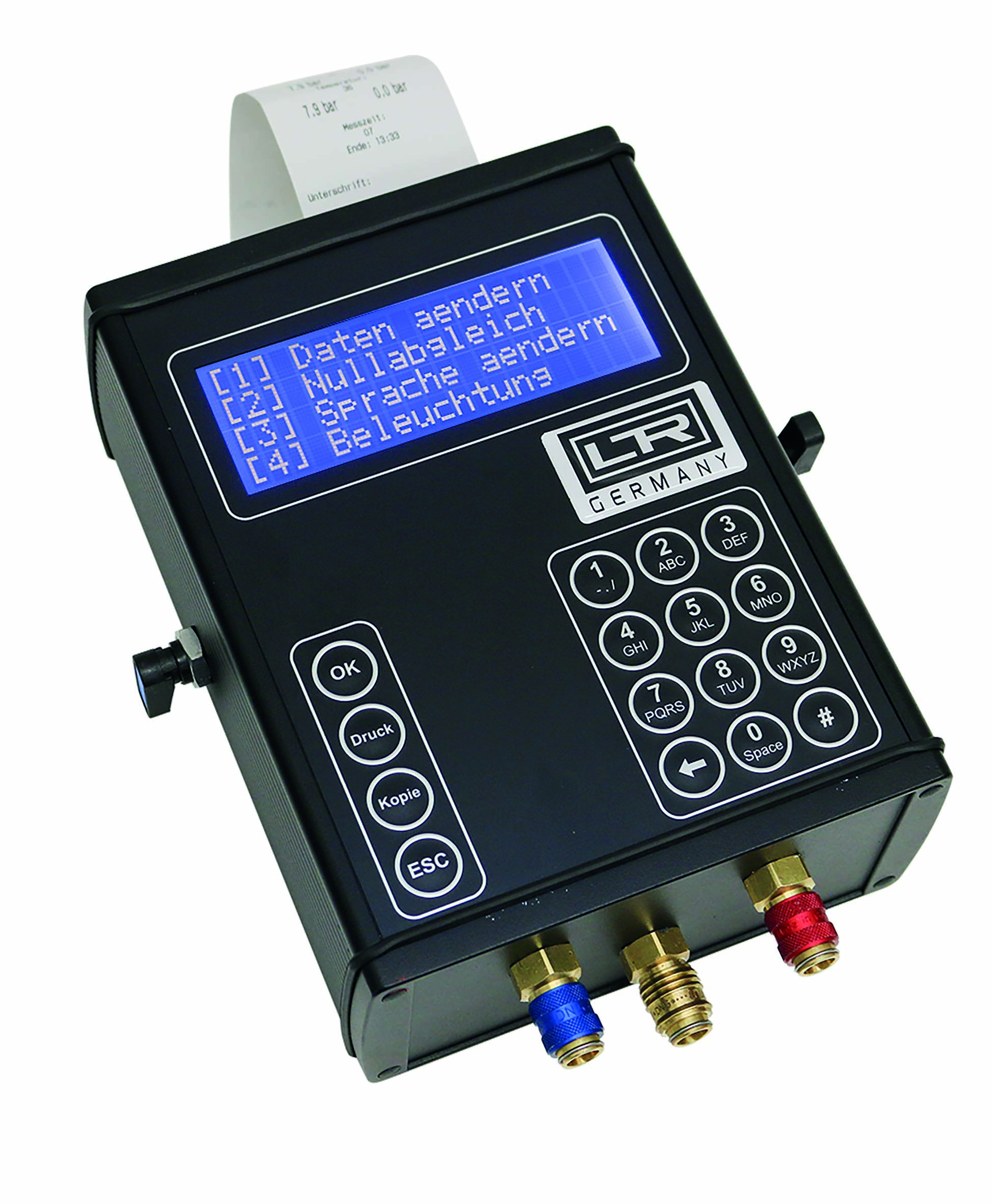 Klimaanlagen Dichtigkeitsprüf-Set mit integriertem Prüfprotokolldrucker