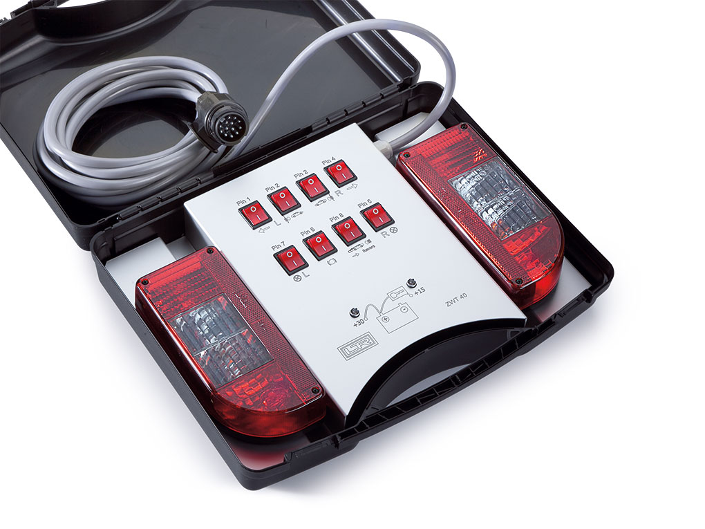 12 V towing vehicle tester, tester for trailer sockets 13-pin 12 V towing vehicle tester, tester for trailer sockets 13-pin
